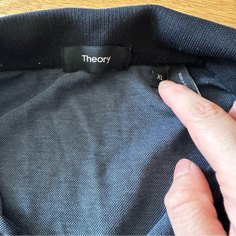 Theory Men's Blue Polo Shirt